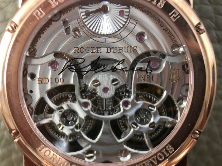 復刻羅傑杜彼雙陀飛輪 RDDBHO0563 玫瑰金 JB廠手錶￥31800-高仿羅傑杜彼