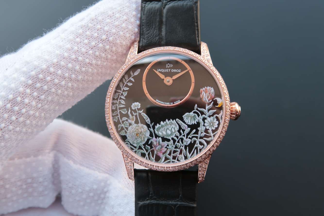 雅克德羅報時鳥復刻 TW廠雅克德羅藝術工坊繫列J005003221女士腕錶￥2980 