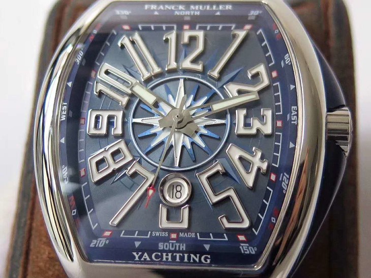 法蘭克復刻男士手錶價格多少 ZF廠出品法蘭克穆勒V45 SC DT YACHTING￥4580-高仿法穆蘭