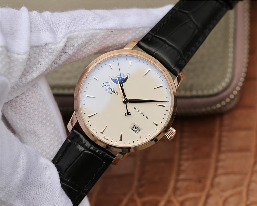 仿錶吧格拉蘇蒂 ETC格拉蘇蒂原創議員大日歴月相腕錶￥2980-高仿格拉蘇蒂